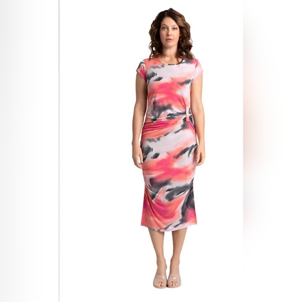 NWT SYMPLI Revelry Dress Marble Print - 14